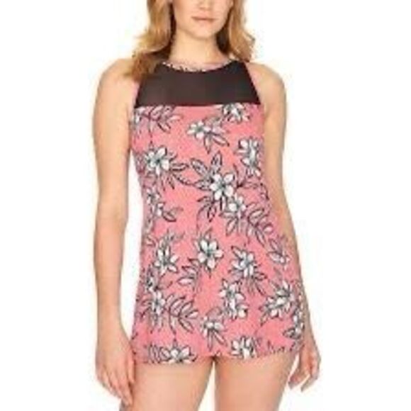 Swim Solutions Women's Catalina Mesh Swim Dress. Size 10 - Picture 1 of 9